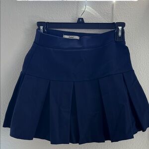 Papaya Navy Skater Skirt